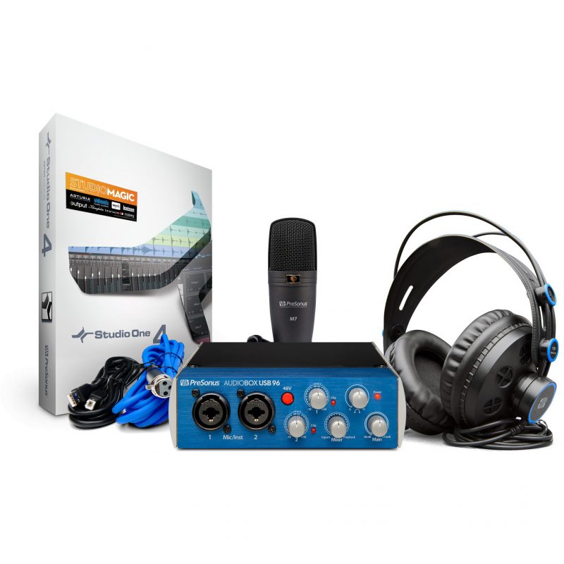 Presonus AudioBox USB 96 Complete Hardware / Software Recording-Podcasting Kit